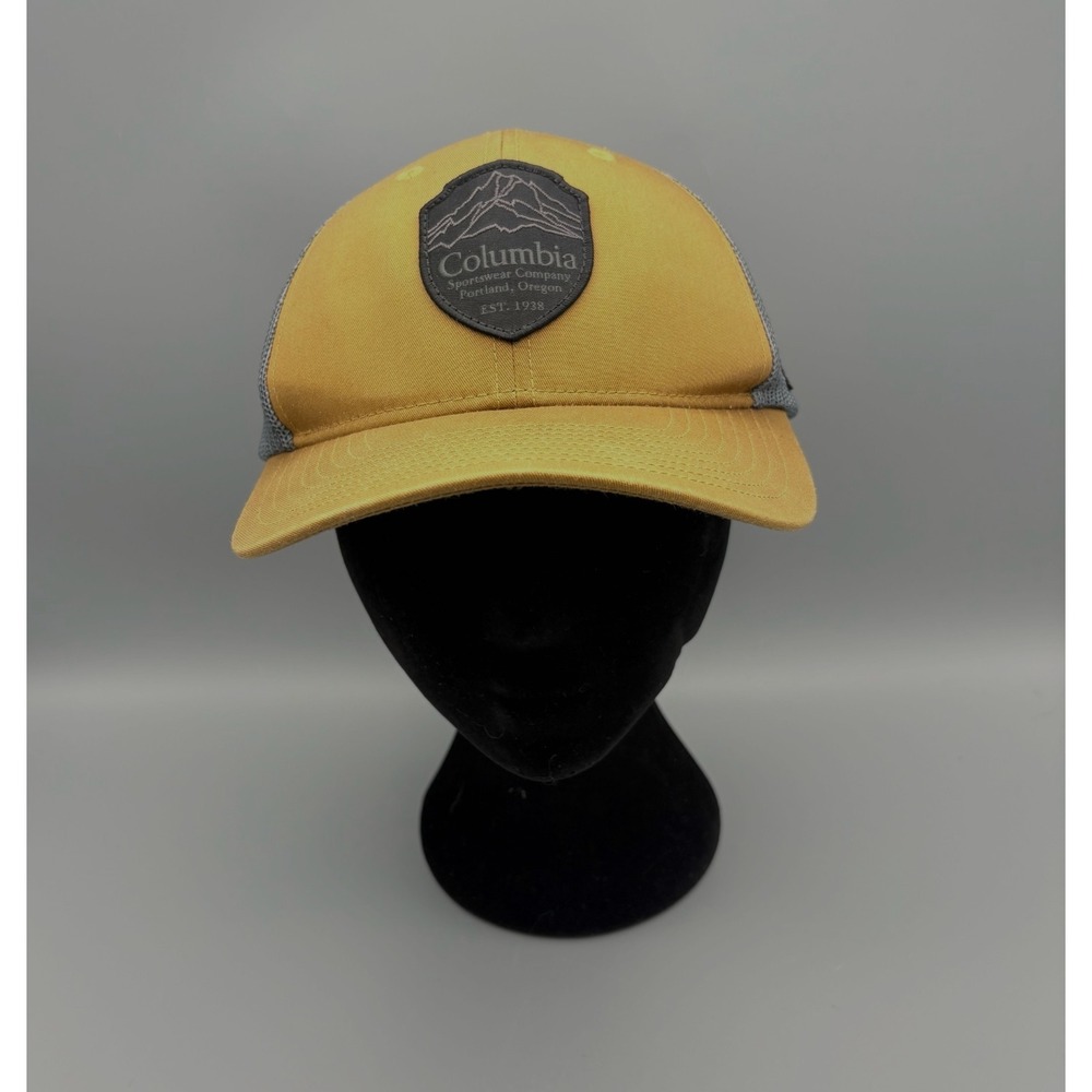 Columbia Mesh Back Snapback Trucker Hat Brown Adjustable Adult One Size